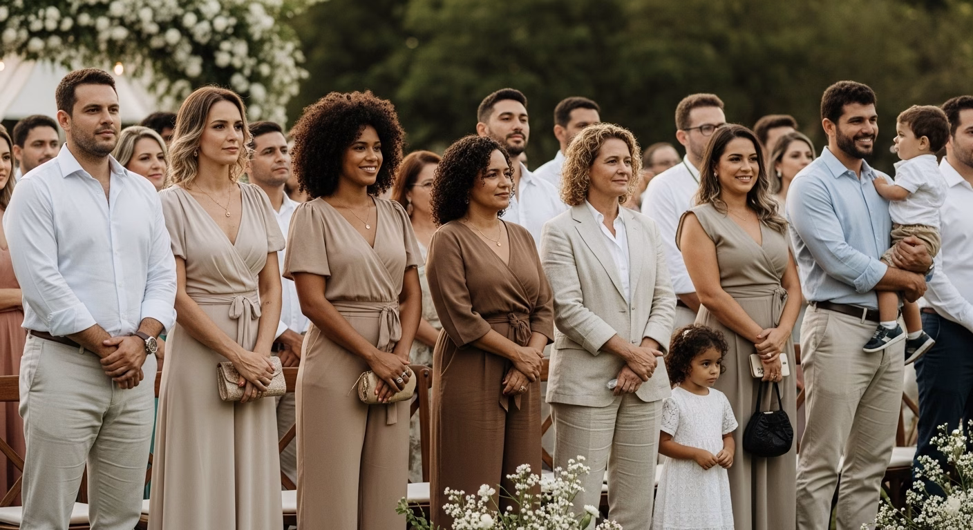 Trajes para Convidados: Elegância em Cada Estilo de Casamento 1 Trajes para Convidados: Elegância em Cada Estilo de Casamento